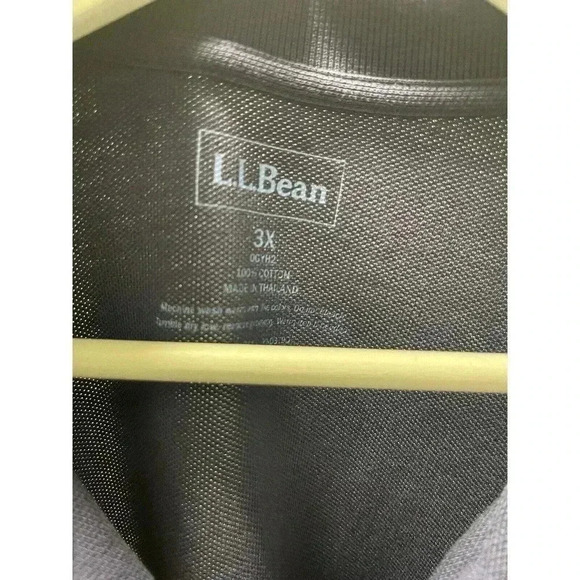 LL Bean Relaxed Fit Womens Solid Purple Short Sleeve Collared Polo Shirt Size 3X - Picture 3 of 5